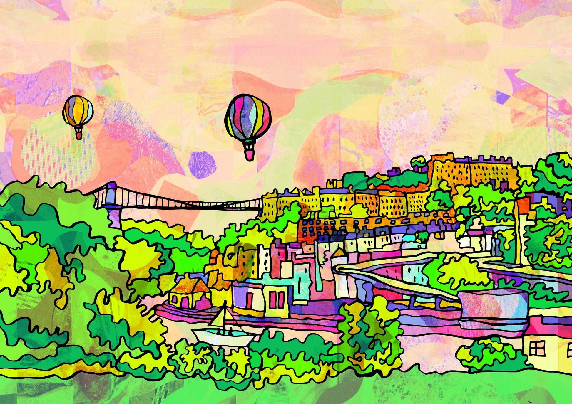 Bristol  Clifton Bridge Art Print image 2