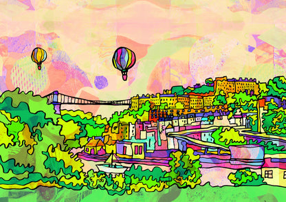 Bristol  Clifton Bridge Art Print image 2