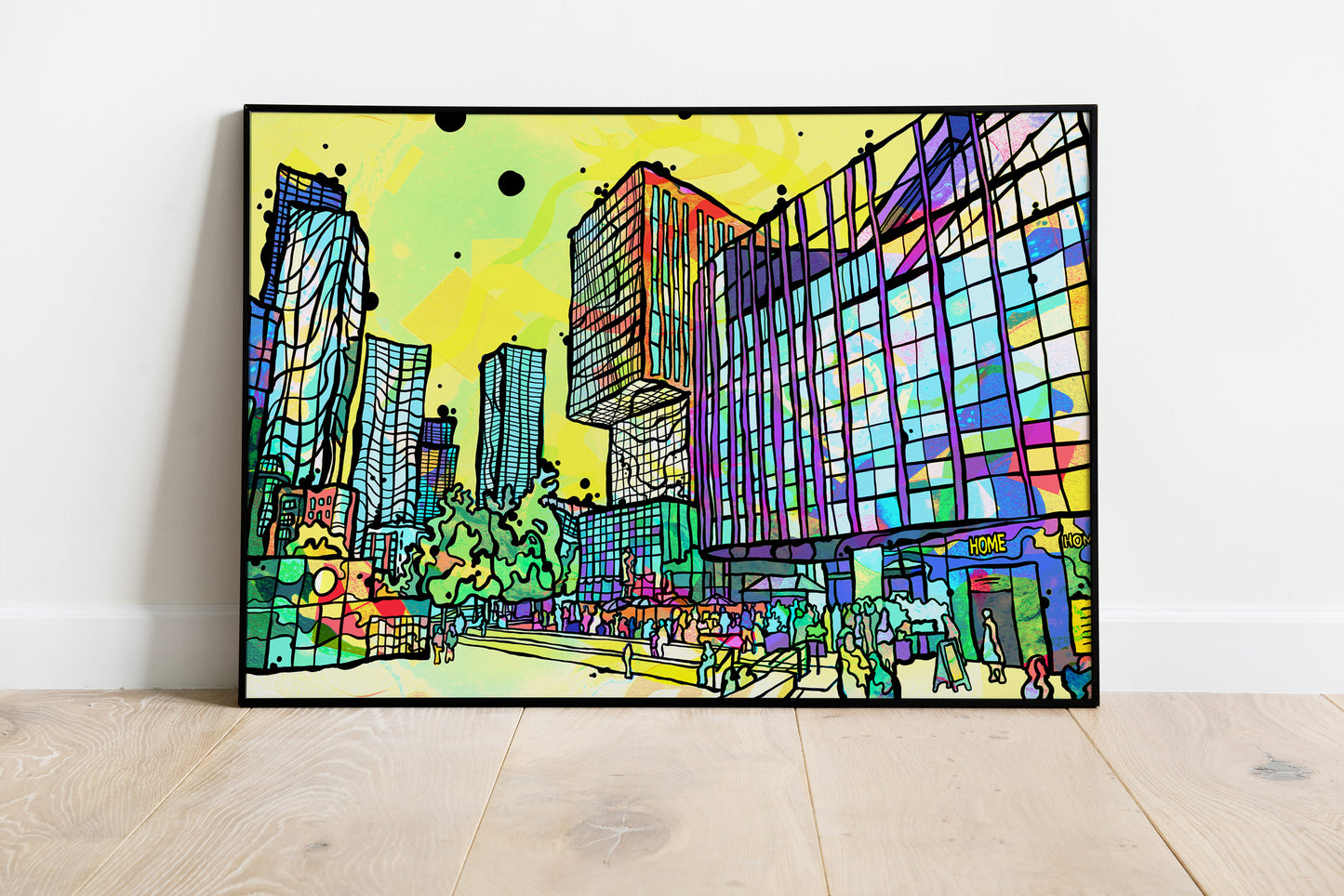 HOME - Manchester City Psychedelic Art Print image 3
