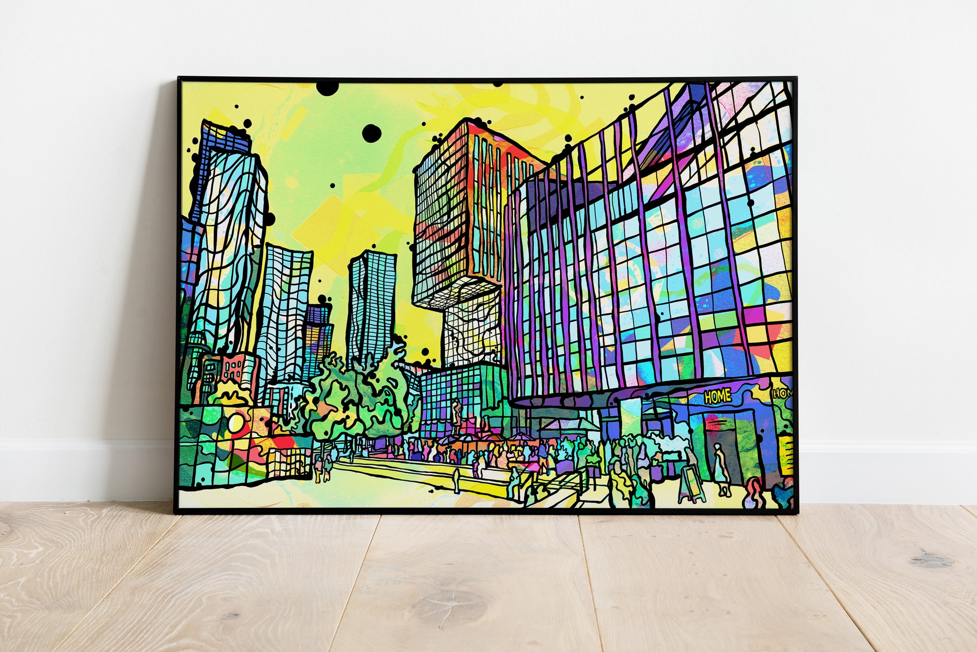 HOME - Manchester City Psychedelic Art Print image 3