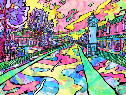 West-Didsbury Psychedelic Art Print image 6