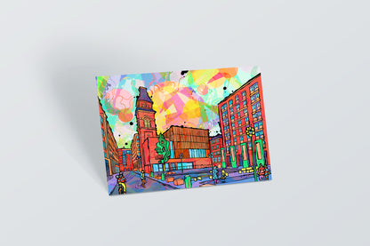 Manchester Ancoats Psychedelic Postcard image 0