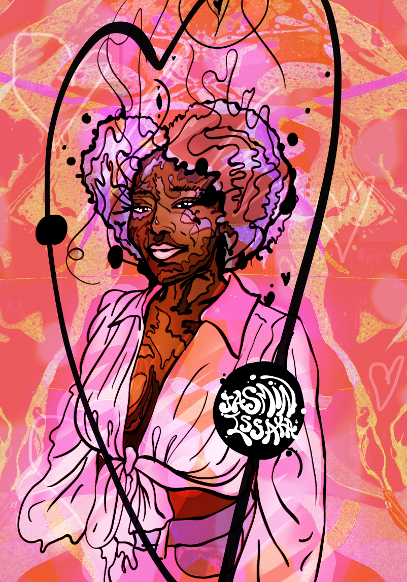 Custom Portrait Illustration - Vibrant Psychedelic Art by Jasmin image 4