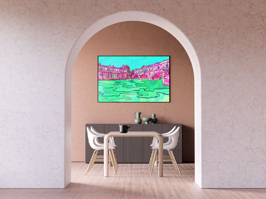 Bath Pulteney Bridge Psychedelic Art Print image 1