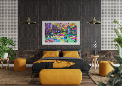 West-Didsbury Psychedelic Art Print image 3