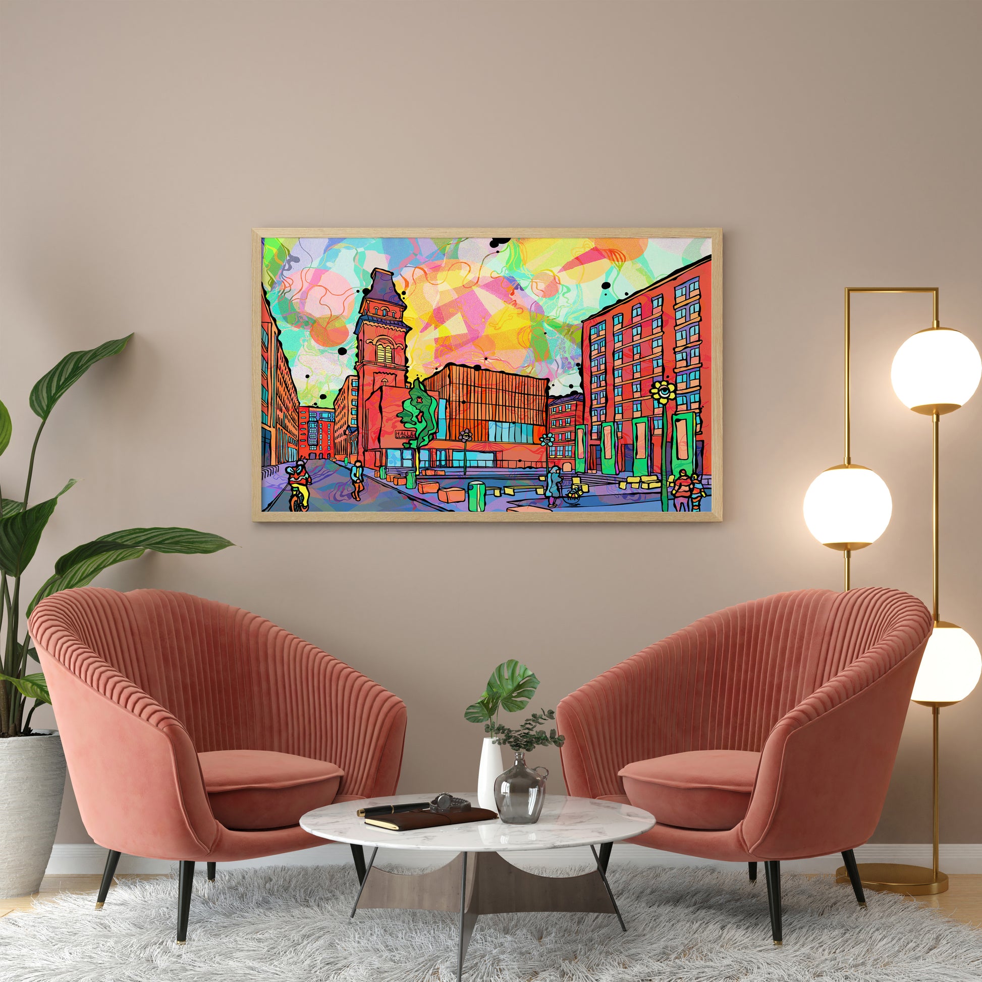 Ancoats Manchester City Psychedelic Art Print image 3