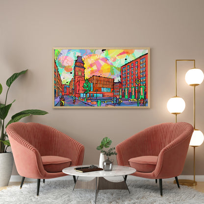 Ancoats Manchester City Psychedelic Art Print image 3