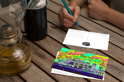 Brighton Palace Pier Psychedelic Postcard image 2