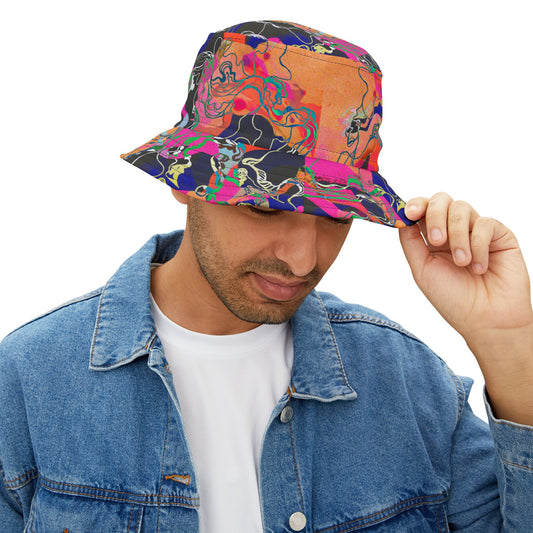 Psychedelic Power Bucket Hat - Festival Fashion & Iconic Everyday Wear image 1