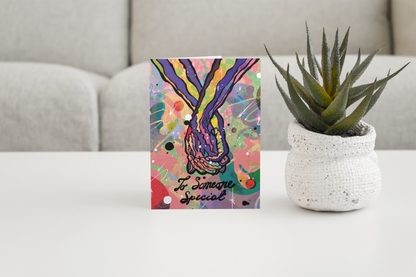 To Someone Special - psychedelic style Valentine's day greeting card image 0