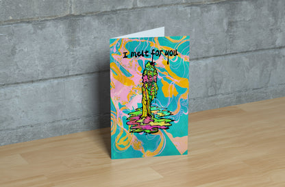 l melt for you - Psychedelic Valentine Greeting Card image 3
