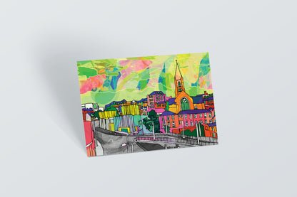 Nottingham Psychedelic Postcard of Contemporary image 0