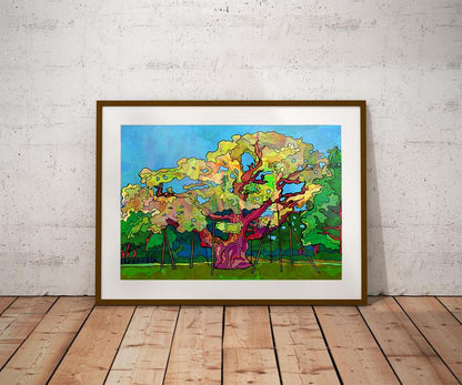 Major Oak Tree Sherwood Forest Art Print image 0