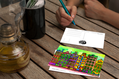 Amsterdam Psychedelic Postcard image 3