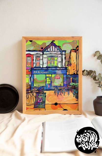 Custom Illustrated Keepsakes - Personalised Psychedelic Portraits of Places, People & Pets