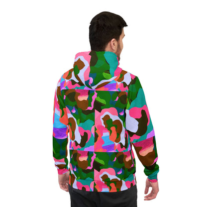 Pink Tropical Camouflash Athletic Hoodie image 3