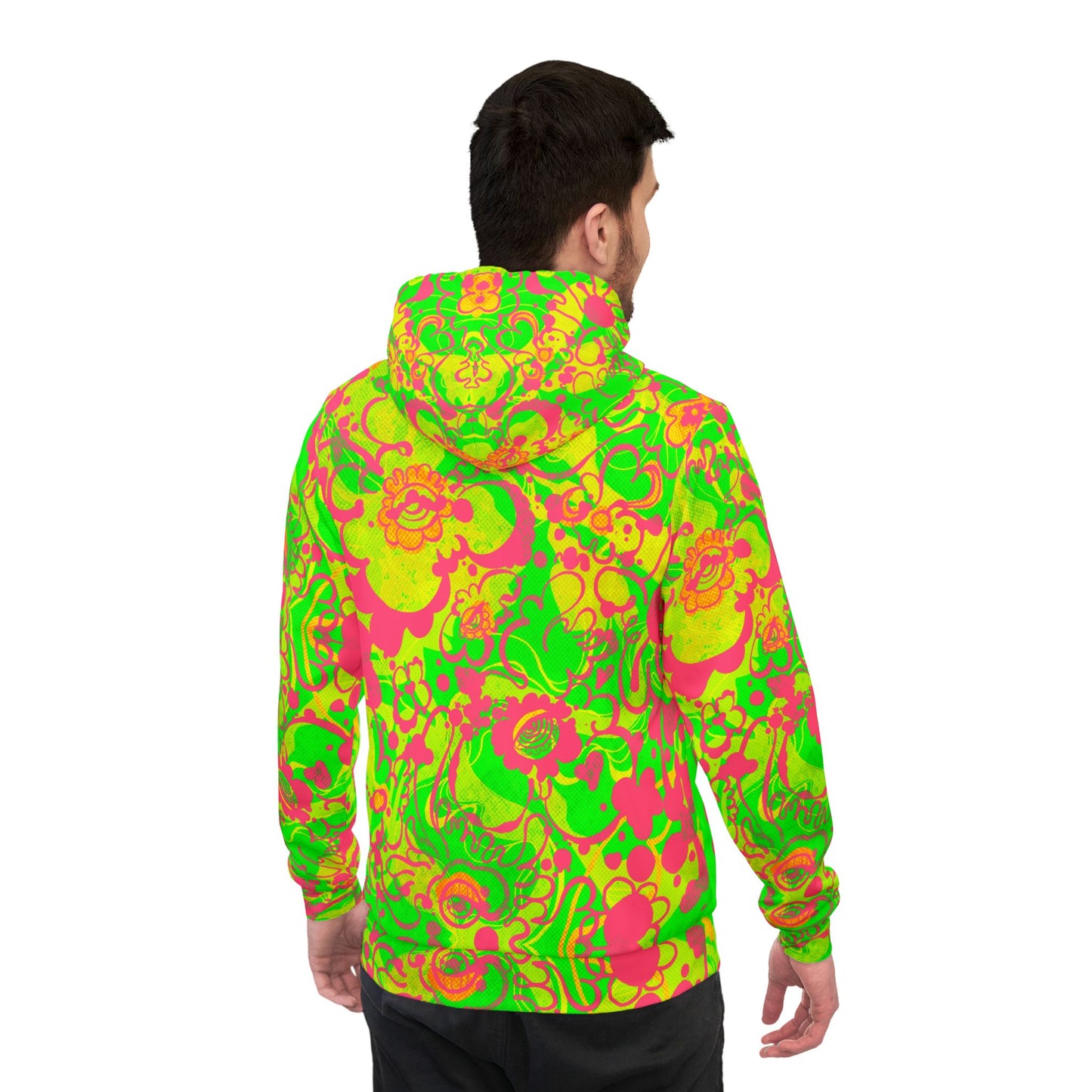 The Electric Bloom – Stylish Psychedelic Athletic Hoodie image 7