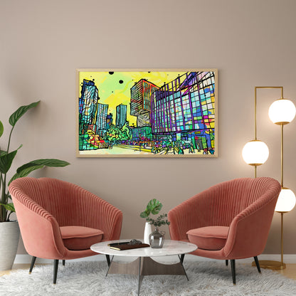 HOME - Manchester City Psychedelic Art Print image 2