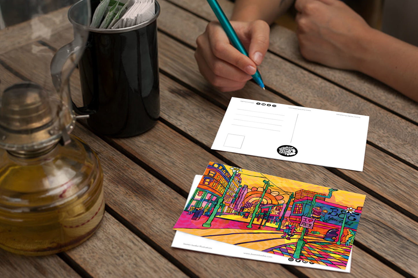 Manchester City Psychedelic Postcard image 3