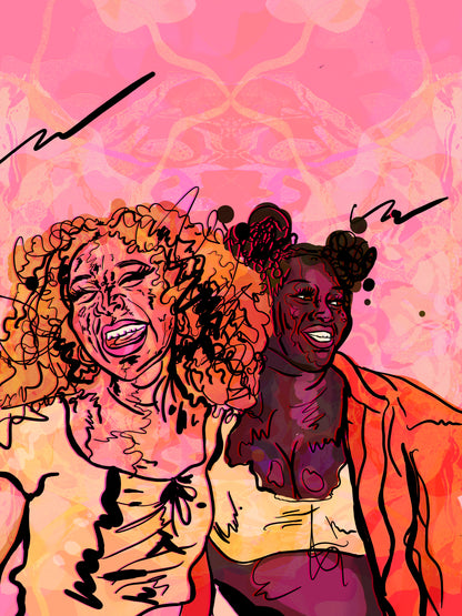 Soul Portraits: Bespoke Afro-Psychedelic Illustration Portraits