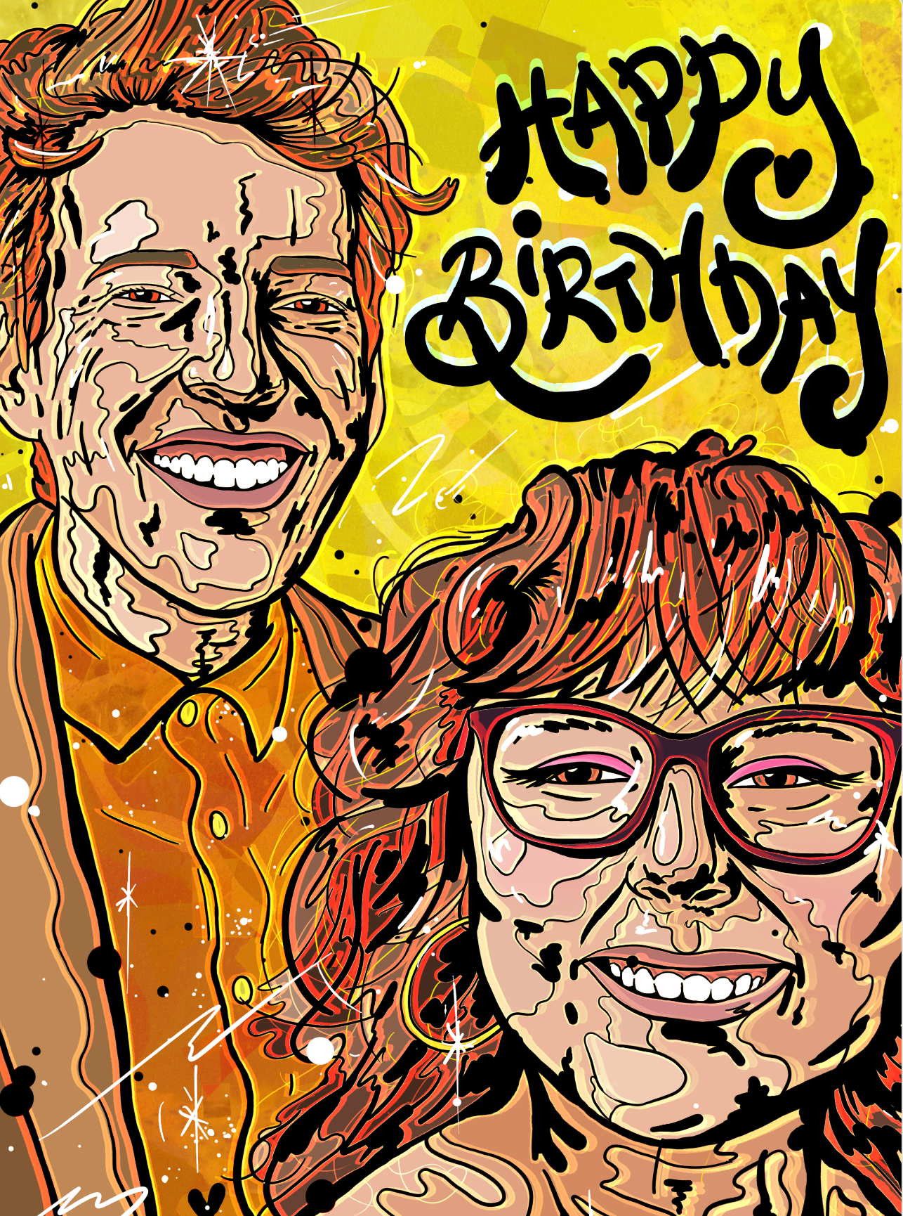 Custom Illustrated Keepsakes - Personalised Psychedelic Portraits of Places, People & Pets