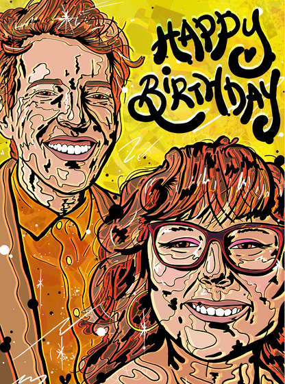 Custom Illustrated Keepsakes - Personalised Psychedelic Portraits of Places, People & Pets