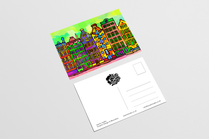 Amsterdam Psychedelic Postcard image 2