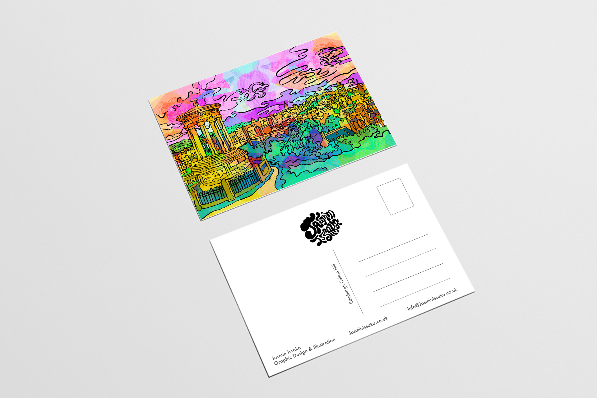 Edinburgh Postcard of Calton Hill image 2