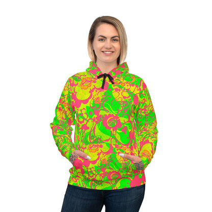 The Electric Bloom – Stylish Psychedelic Athletic Hoodie image 12