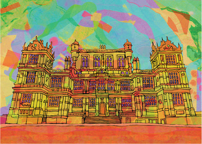 Wollaton Hall Psychedelic Art Print image 2