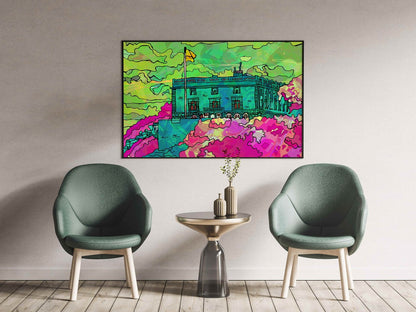 Nottingham Castle Psychedelic Art Print image 1