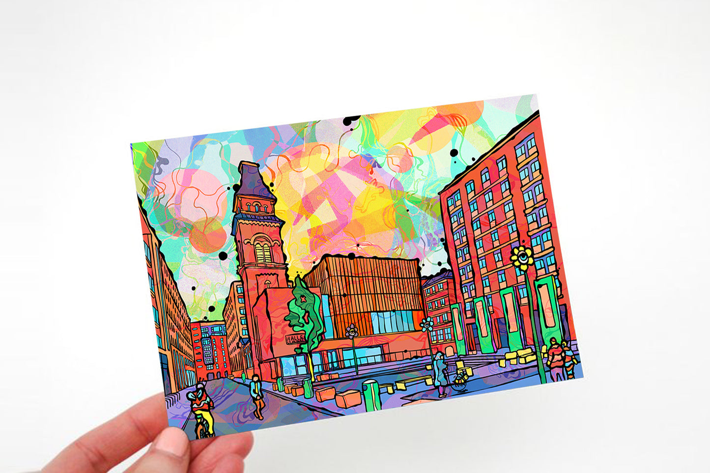 Manchester Ancoats Psychedelic Postcard image 1