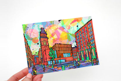 Manchester Ancoats Psychedelic Postcard image 1