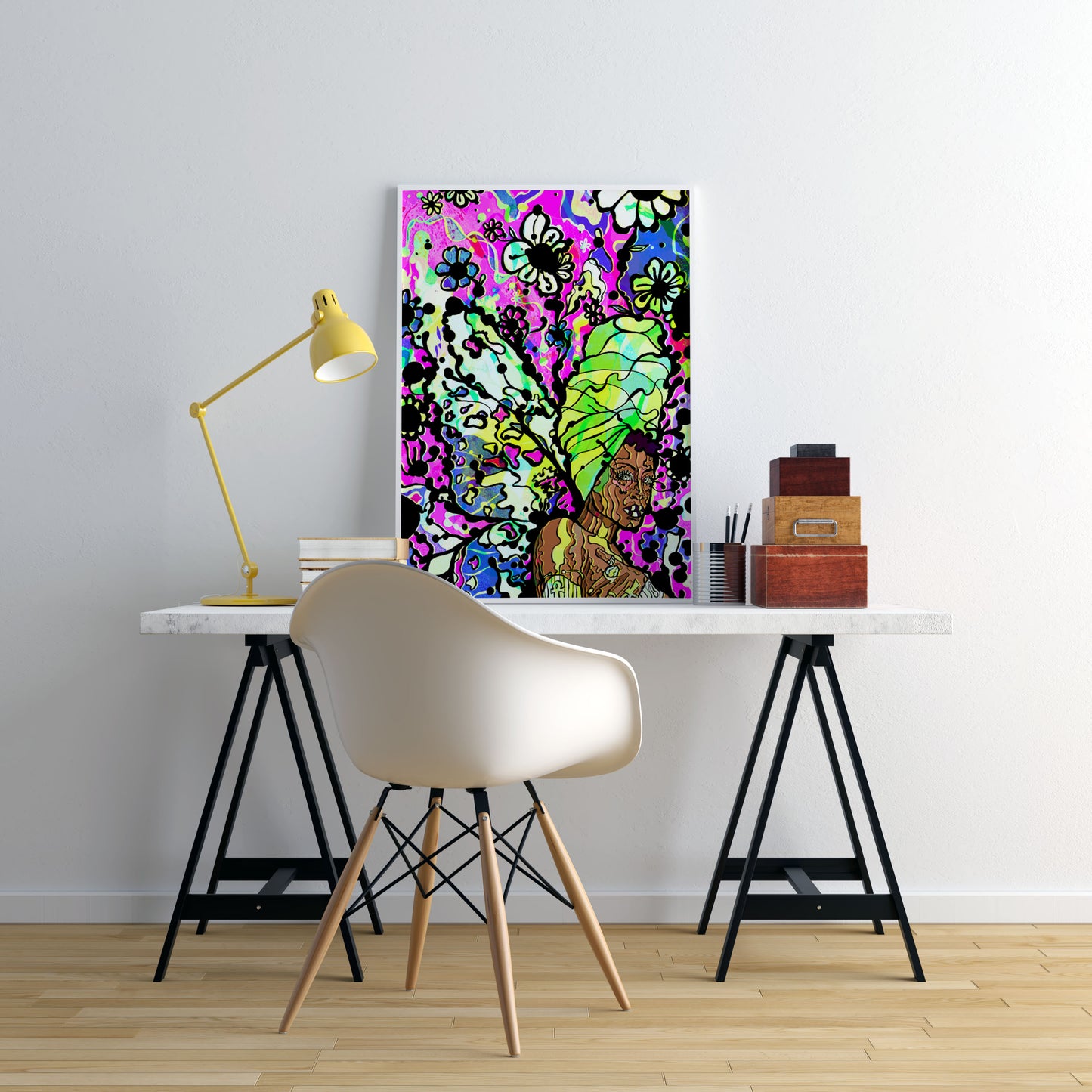 Erykah Badu Effect Psychedelic Art Print Poster image 2