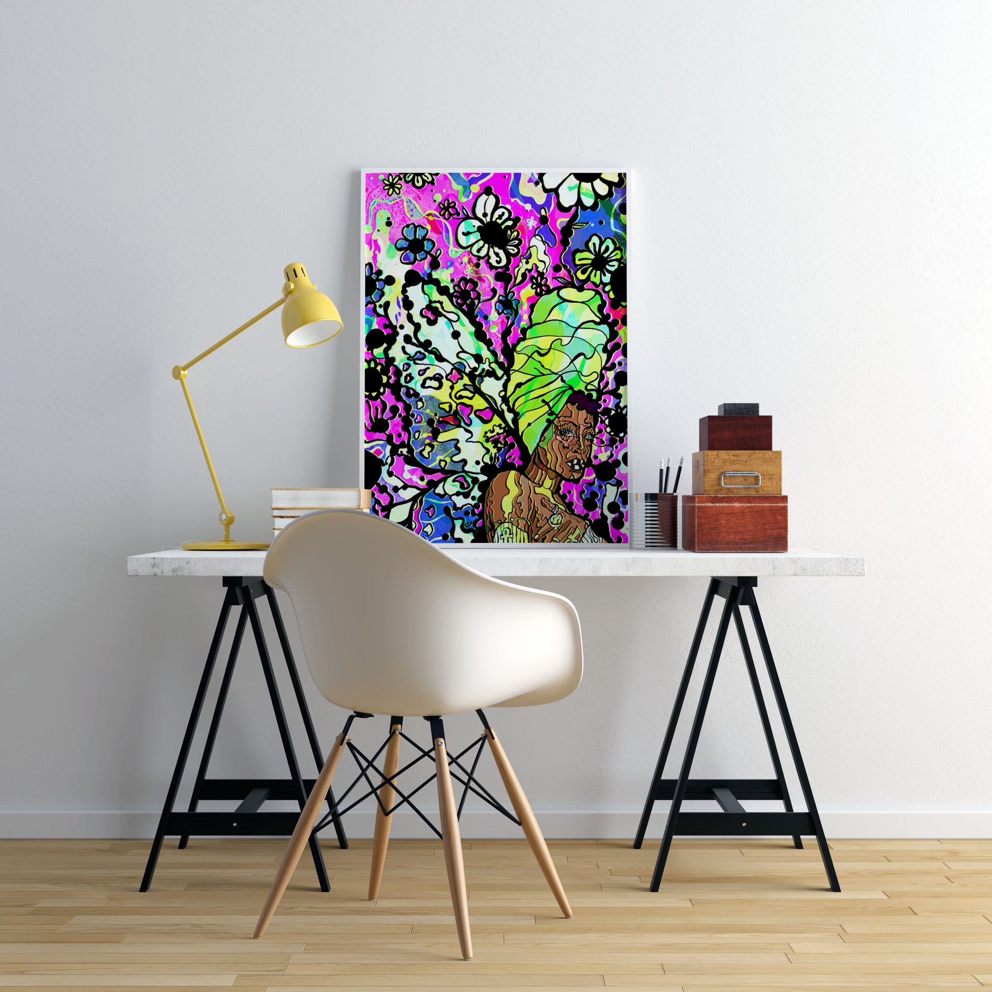 Erykah Badu Effect Psychedelic Art Print Poster image 2