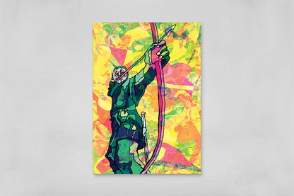 Robin Hood of Nottingham Psychedelic Postcard image 0
