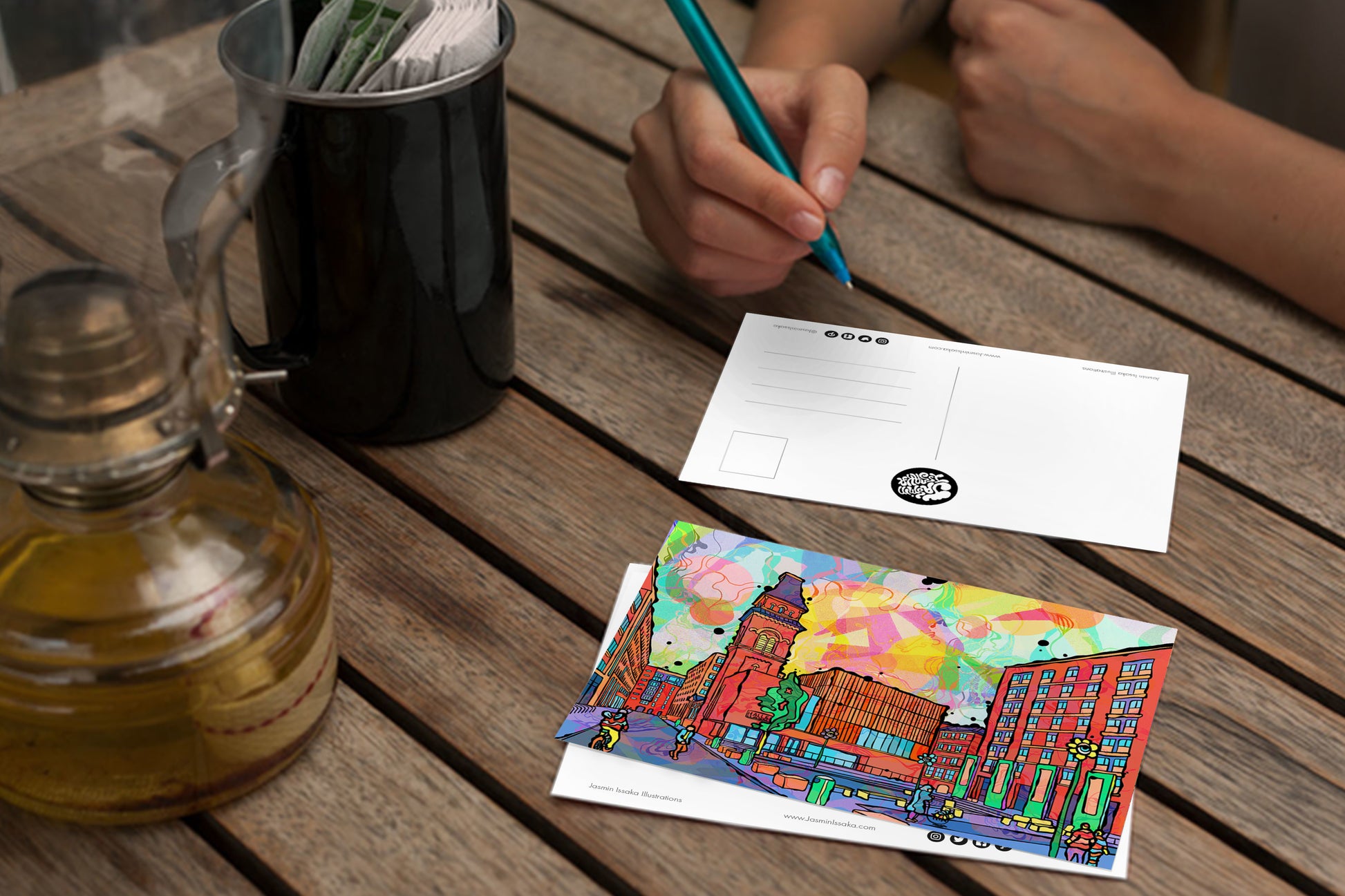 Manchester Ancoats Psychedelic Postcard image 2