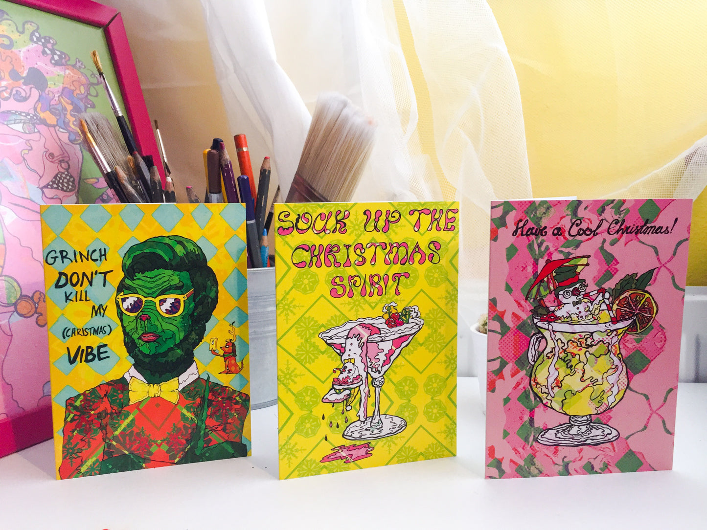 Psychedelic Christmas Card Pack image 1