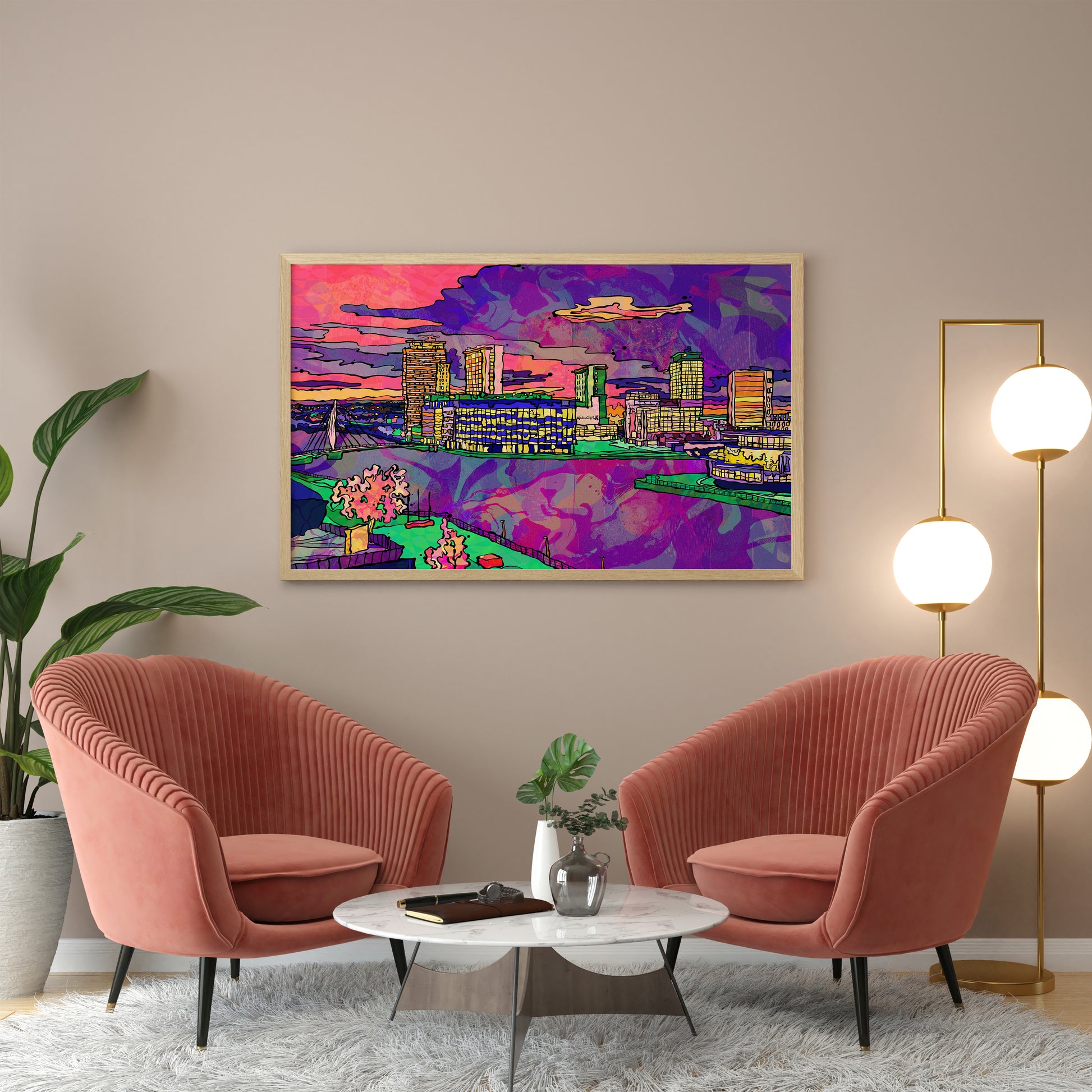 Salford Quays Media City Art Print image 0
