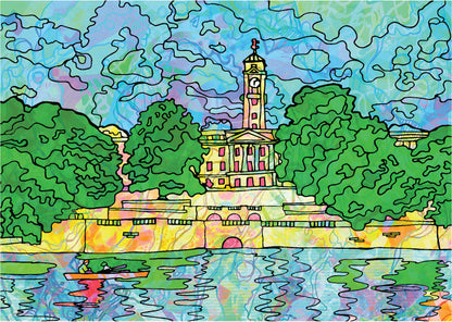 Highfields Lake University of Nottingham Art Print image 2