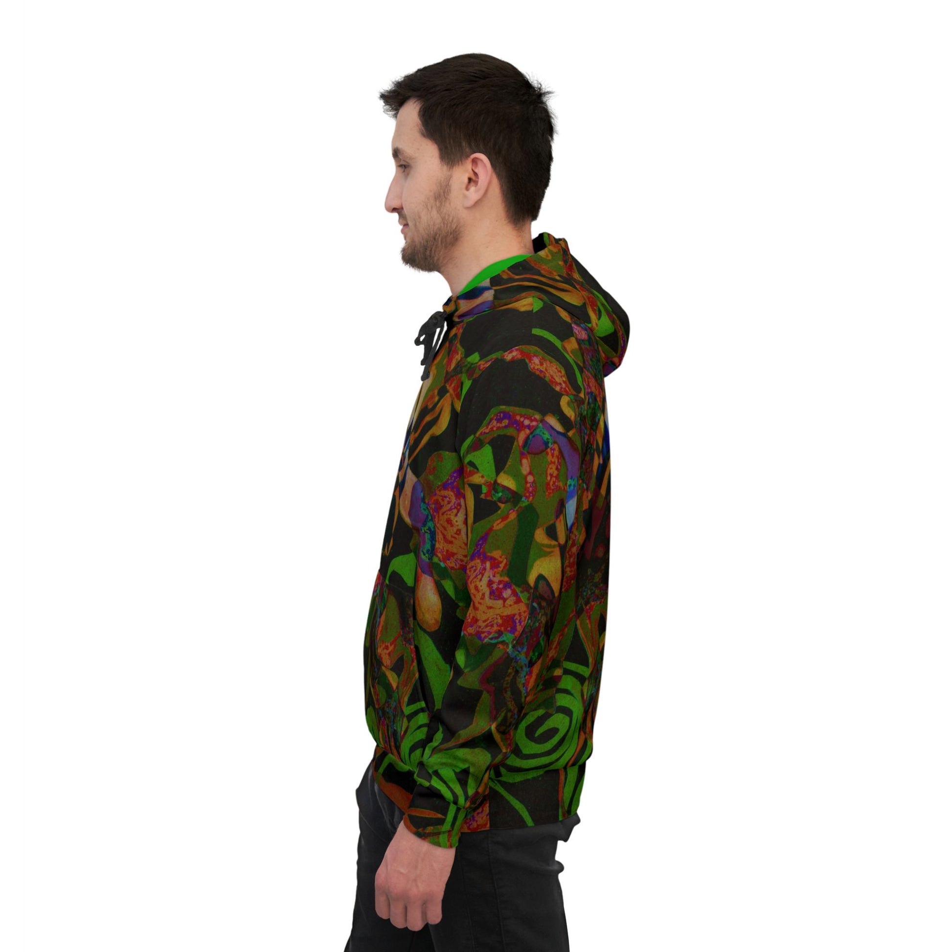 Jungle vs Predator - Psychedelic Abstract Athletic Hoodie  image 11