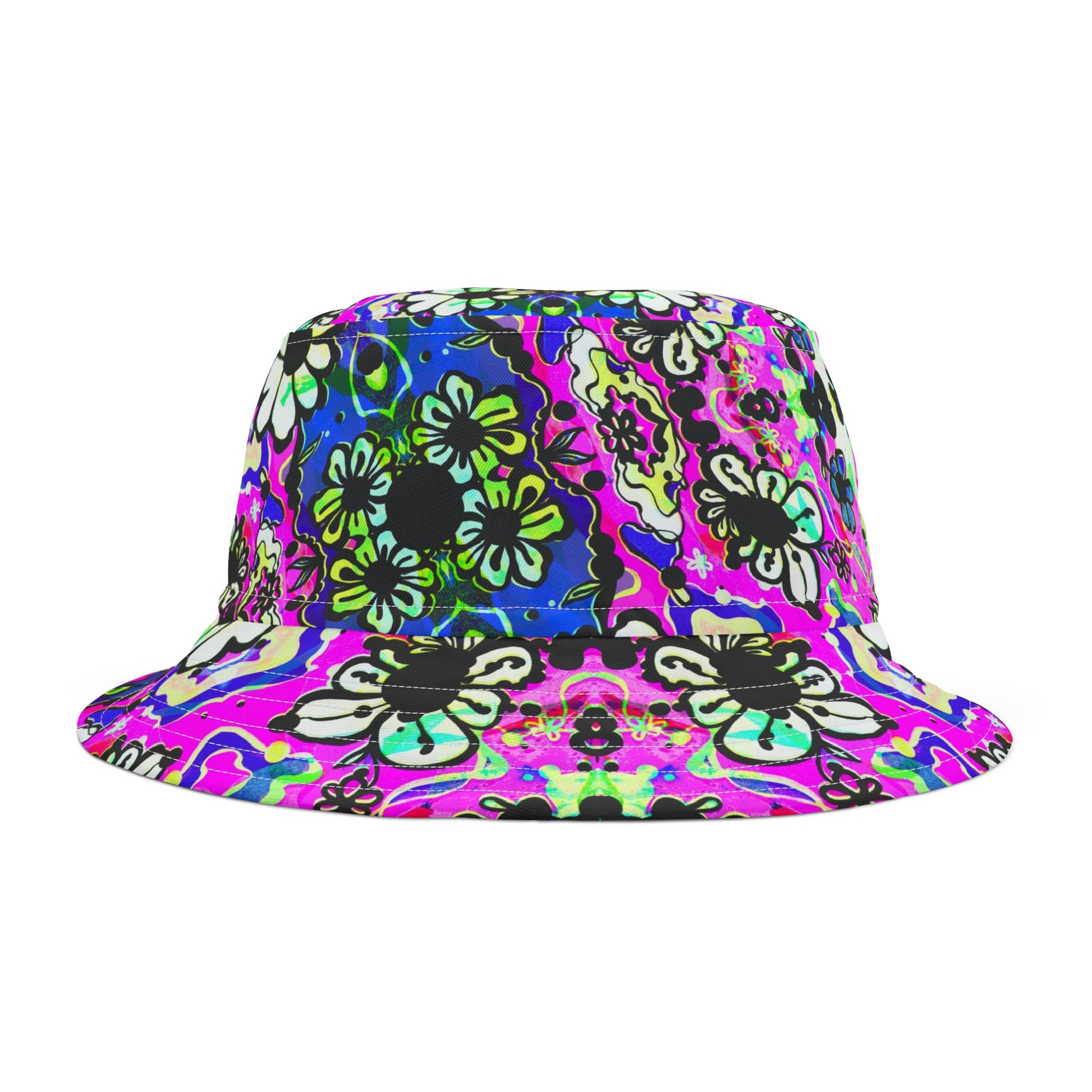 Badu Bloom – Psychedelic Unisex Bucket Hat image 2