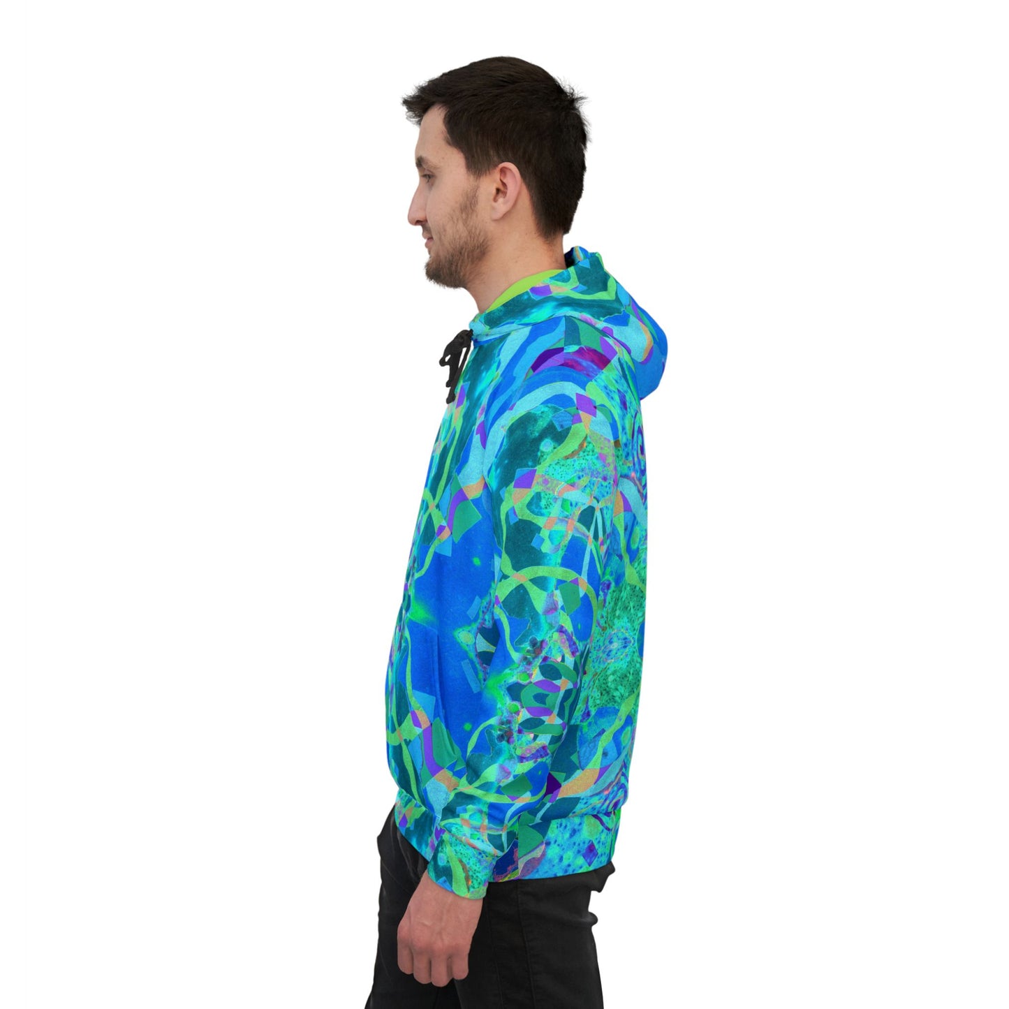 Blue Spectrum – Psychedelic Festival Hoodie & Everyday Athletic Wear image 4
