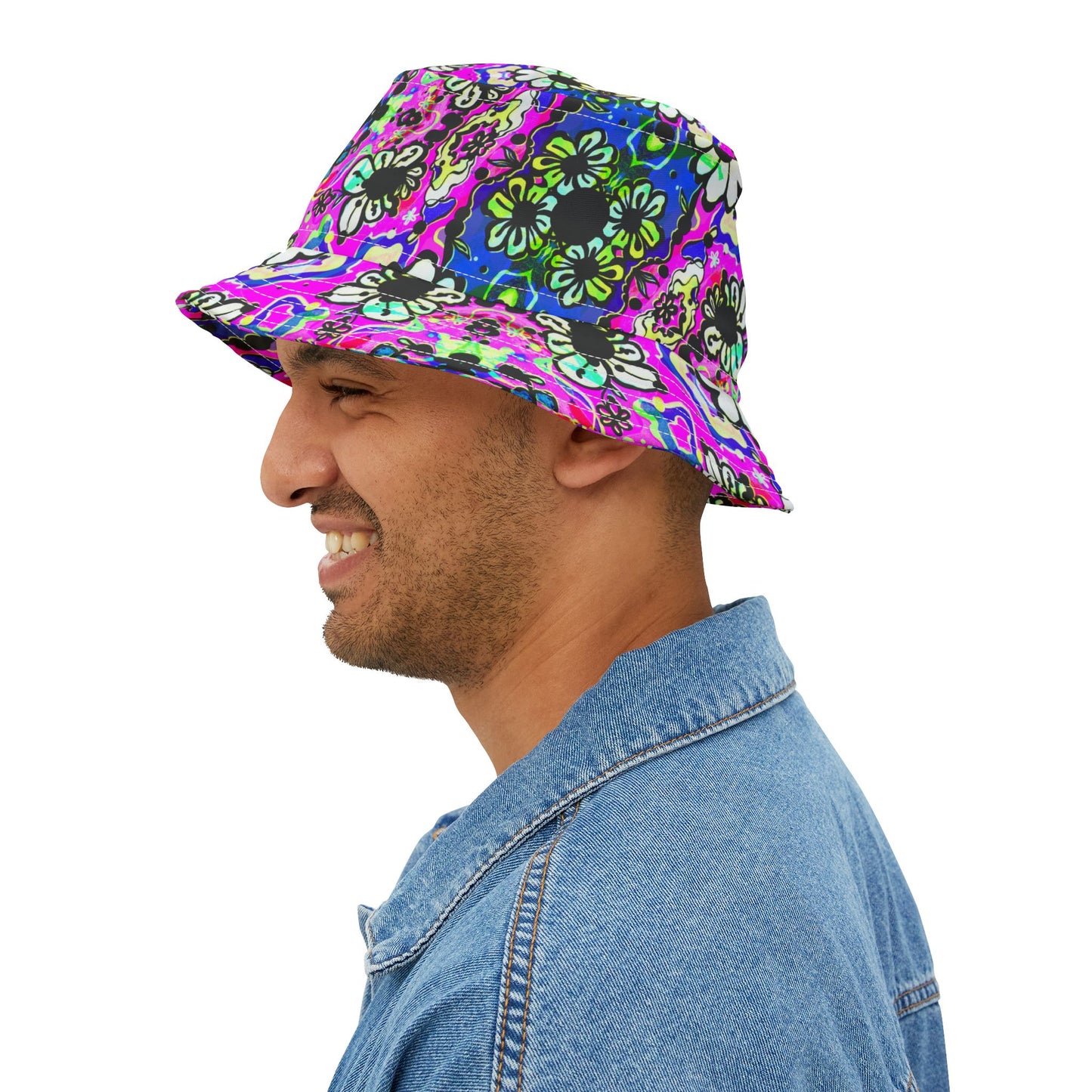 Badu Bloom – Psychedelic Unisex Bucket Hat image 8