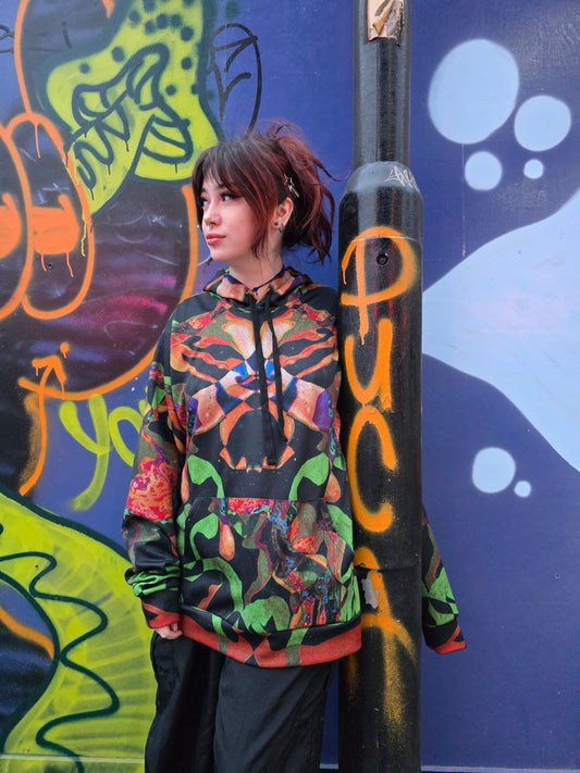 Jungle vs Predator - Psychedelic Abstract Athletic Hoodie  image 0