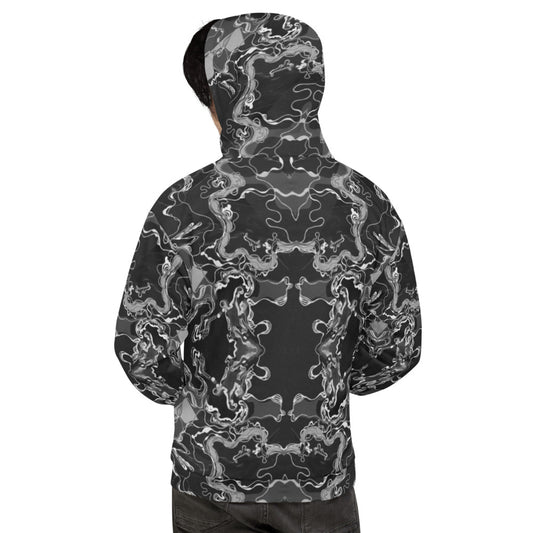 Psychedelic Unisex Hoodie - Black String Theory image 1