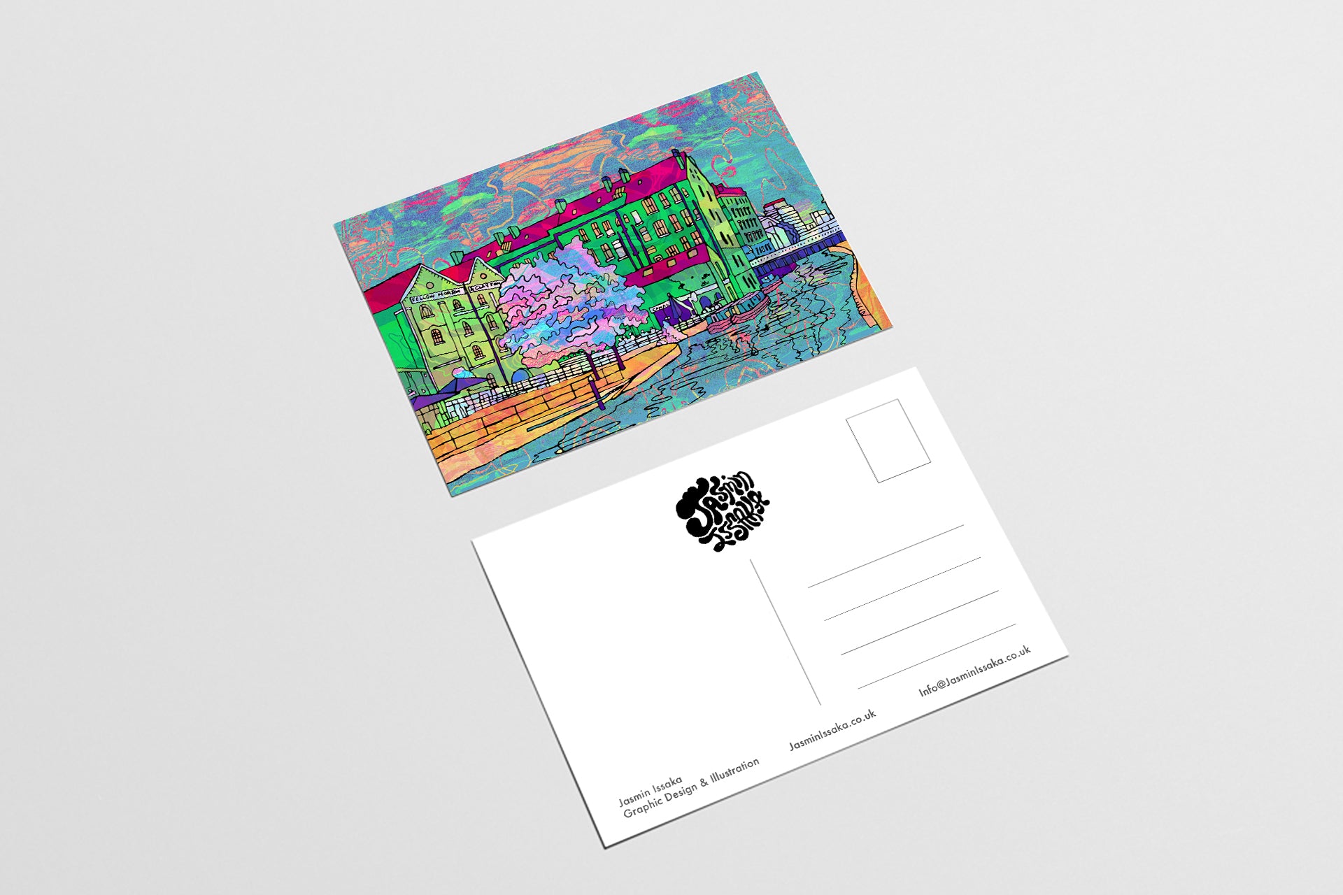 Nottingham Postcard of Waterfront & Canal House image 2