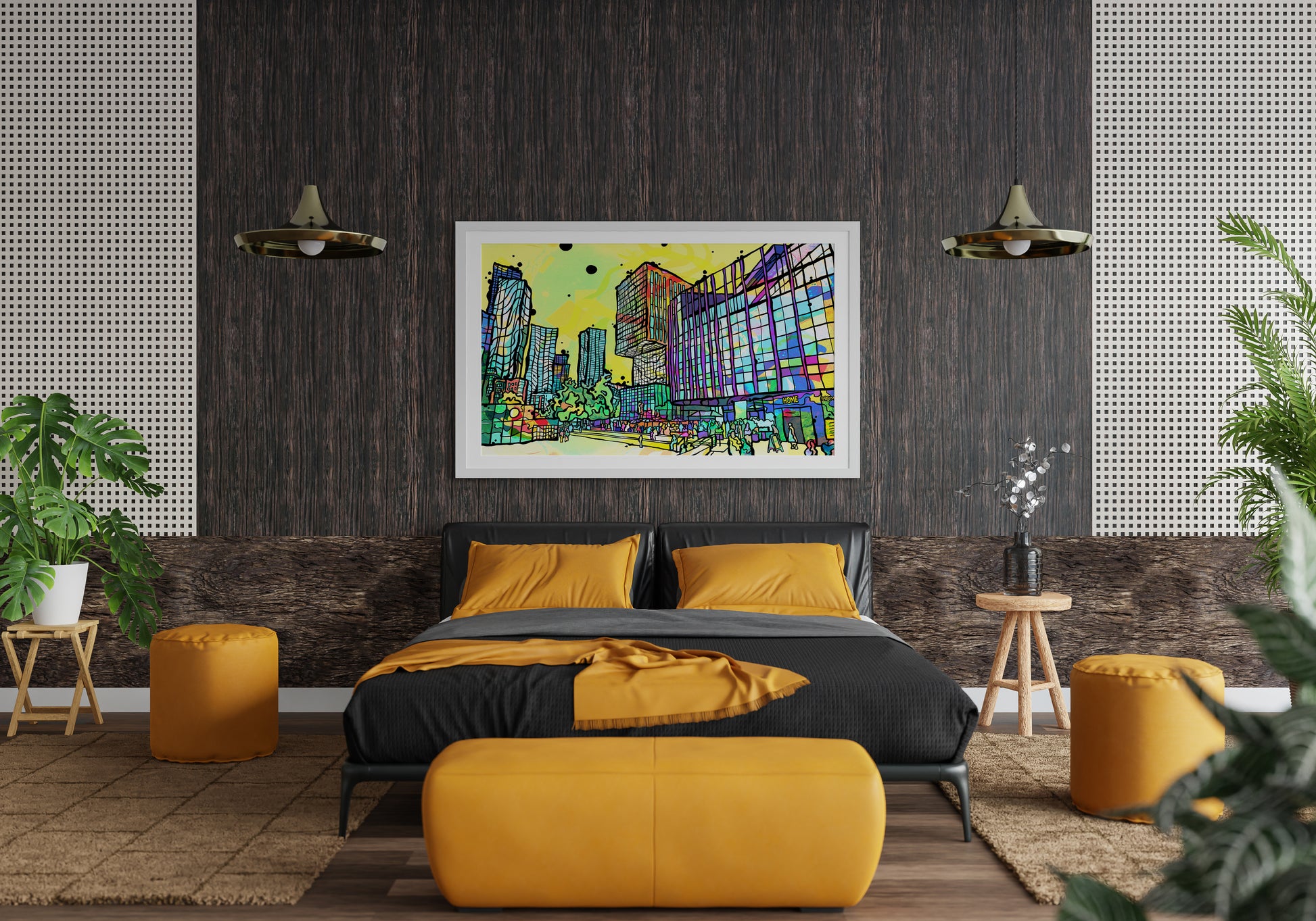 HOME - Manchester City Psychedelic Art Print image 4