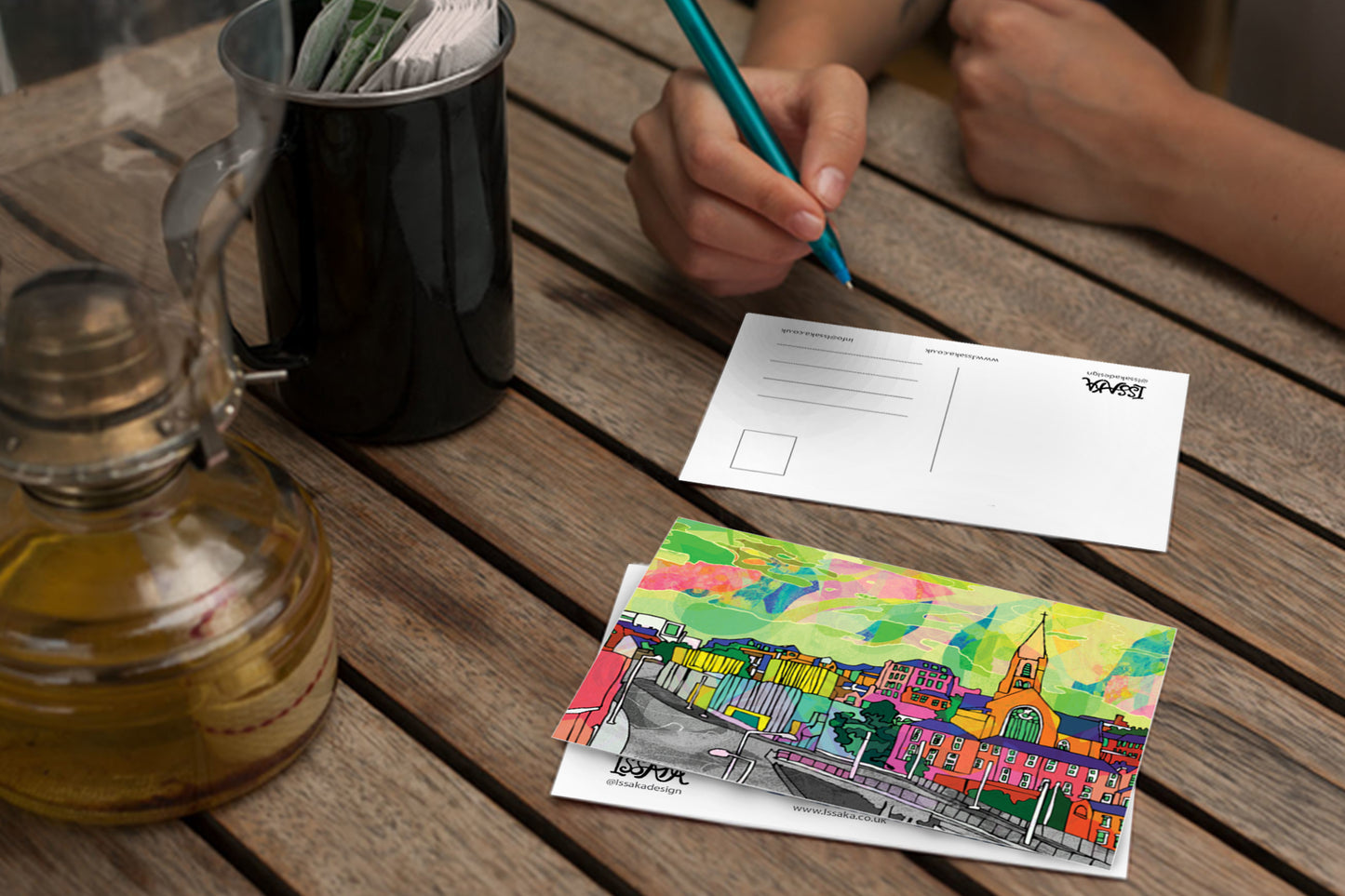 Nottingham Psychedelic Postcard of Contemporary image 3