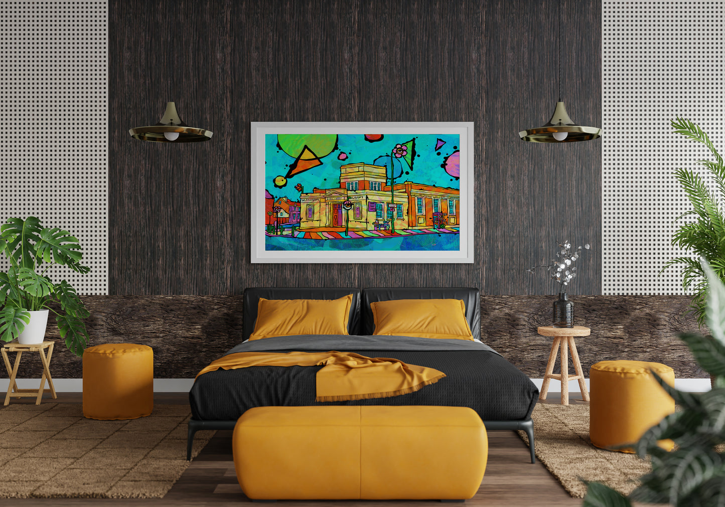 Withington Library Psychedelic Art Print image 3